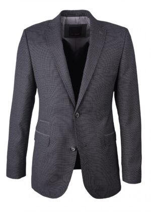 Roy Robson Regular Fit - Grey & Navy Diamond Dotted Blazer