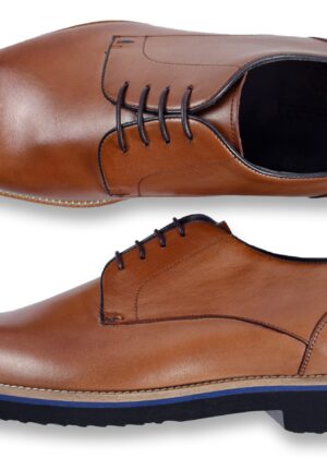 Roy Robson Men's Copper & Dark Blue Dress Shoes