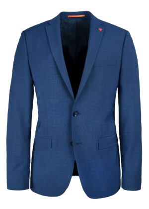 Roy Robson Extra Slim Fit - Medium Blue - Lined Textured 2 piece Suit