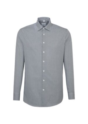 Shaped Fit Long Sleeve Business Kent Shirt - Light Colours
