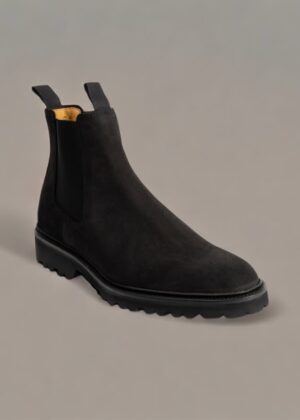 Camborne Black Waxy Suede Boot